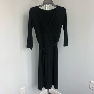 Talbots Black Wrap Dress